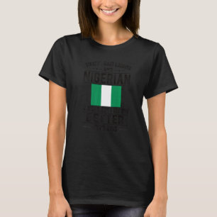 Goed uitziende Nigeriaanse vlag Nigeria Nigeriaans T-shirt