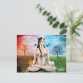 Goed versus kwaad - Gothic Goddess Briefkaart (Staand voorkant)