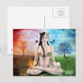 Goed versus kwaad - Gothic Goddess Briefkaart (Voorkant / Achterkant)