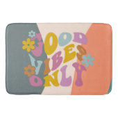 Goed vibes slechts Citaat Retro 60s Ontwerp van de Badmat (Voorkant)