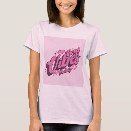 Goed vibes t-shirt (Voorkant)
