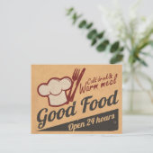 Goed voedsel briefkaart (Staand voorkant)