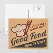 Goed voedsel briefkaart (Voorkant / Achterkant)