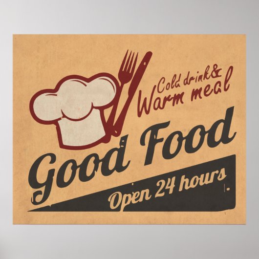 Goed voedsel poster (Voorkant)