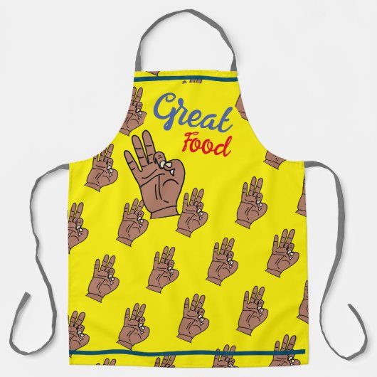 goed voedsel schort (Voorkant)