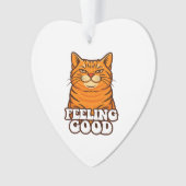 Goed voelen Koele Kat Ornament (voorkant)