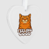 Goed voelen Koele Kat Ornament (voorkant)