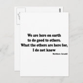 Goed voor anderen briefkaart (Voorkant / Achterkant)