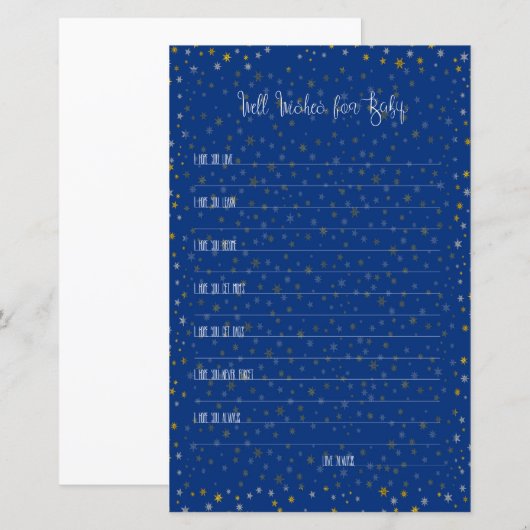 Goed voor Baby kleine sterren Baby shower (Voorkant / Achterkant)