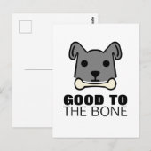 Goed voor de botte, hond briefkaart (Voorkant / Achterkant)