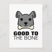 Goed voor de botte, hond briefkaart (Voorkant)