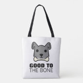 Goed voor de botte, hond tote bag (Achterkant)
