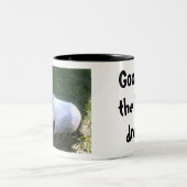 Goed voor de laatste druppel! tweekleurige koffiemok (Center)