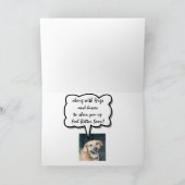 Goed voor haar, Kisses en Smile Cute Smiling Dog Kaart (Binnen)