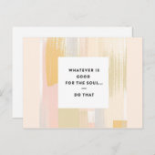 Goed voor het Soul Briefkaart (Voorkant / Achterkant)