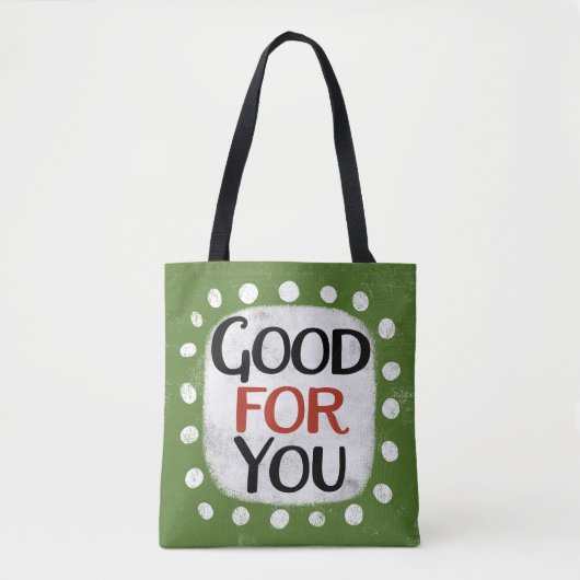 Goed voor je Canvas tas (Voorkant)
