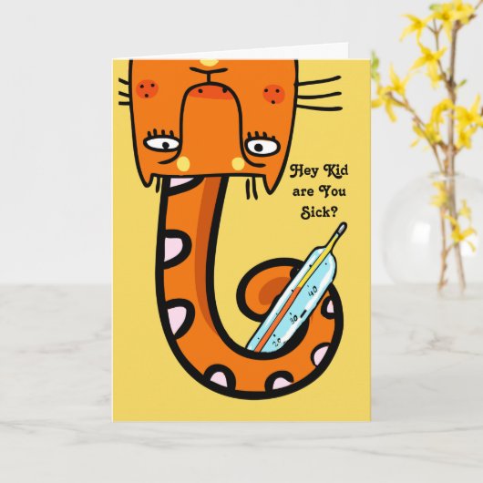 Goed voor kinderen van Cat Kaart (Gele Bloem)