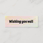 Goed voor u/snel goed voor Mini Visitekaartje (Voorkant)