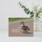 Goed wandelen briefkaart (Staand voorkant)