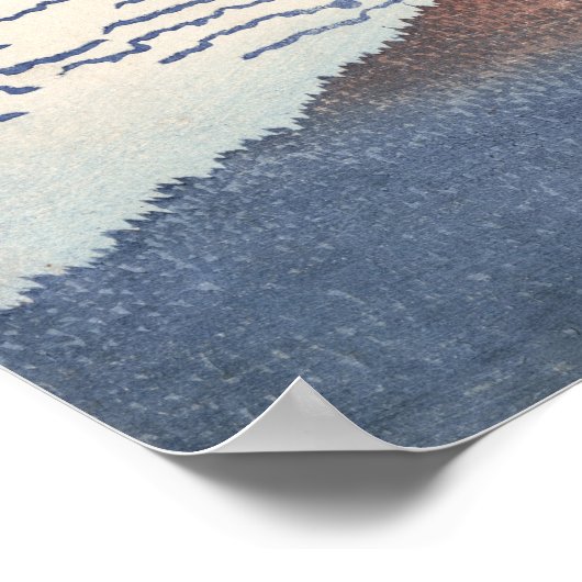 Goed weer met zuid-wind poster (Hoek)