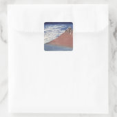 Goed weer met zuid-wind vierkante sticker (Tas)