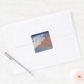 Goed weer met zuid-wind vierkante sticker (Envelop)
