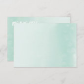 GOED WENSEN KAART :: ombre waterverf pastel mint (Voorkant / Achterkant)
