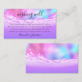 Goed wensen voor bruiloft dollar cadeau geld op he visitekaartje (Voorkant / Achterkant)