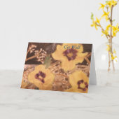 Goed Wenskaart nog leven Kaart (Gele Bloem)