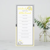 Goed wenst Kaart, olifant, EDITABLE kleur (Staand voorkant)