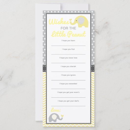 Goed wenst Kaart, olifant, EDITABLE kleur (Voorkant)