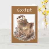 Goed werk, appreciatie, Otter Kaart (Gele Bloem)