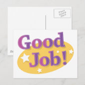 Goed werk! briefkaart (Voorkant / Achterkant)