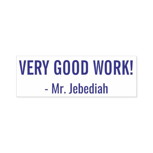 "GOED WERK!" Commendement Rubber Stamp Zelfinktende Stempel (Design)