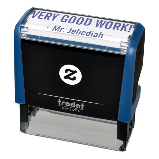 "GOED WERK!" Commendement Rubber Stamp Zelfinktende Stempel (Product)