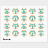 Goed Werk Docent Student  Klassieke Ronde Sticker (Vel)