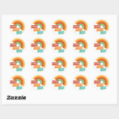 Goed Werk Docent Student Klassieke Ronde Sticker (Vel)