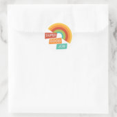 Goed Werk Docent Student Klassieke Ronde Sticker (Tas)