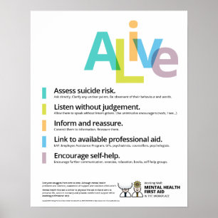 Goed werk: eerste hulp voor geestelijke gezondheid poster