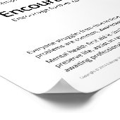 Goed werk: eerste hulp voor geestelijke gezondheid poster (Hoek)