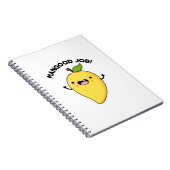 Goed Werk Funny Mango Fruit Pun  Notitieboek (Rechterzijde)