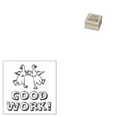 GOED WERK GANZEN RUBBER STEMPEL (Gestempeld)