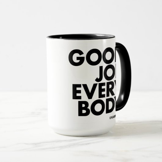 Goed werk iedereen. mok (Voorkant rechts)
