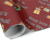 Goed werk in je nieuwe thuis cadeaupapier (Rol Hoek)