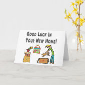 Goed werk in je nieuwe thuis kaart (Gele Bloem)