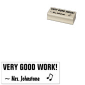 "GOED WERK!" Leraar Rubber Stamp Rubberstempel (Gestempeld)