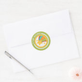 Goed werk leraar student  ronde sticker (Envelop)