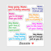 Goed werk mama citaten | Bericht Stickers voor mam (Vel)