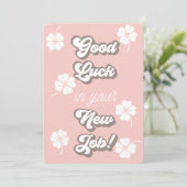 Goed werk, nieuwe baan, promotietoestel kaart (Staand voorkant)