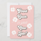 Goed werk, nieuwe baan, promotietoestel kaart (Achterkant)